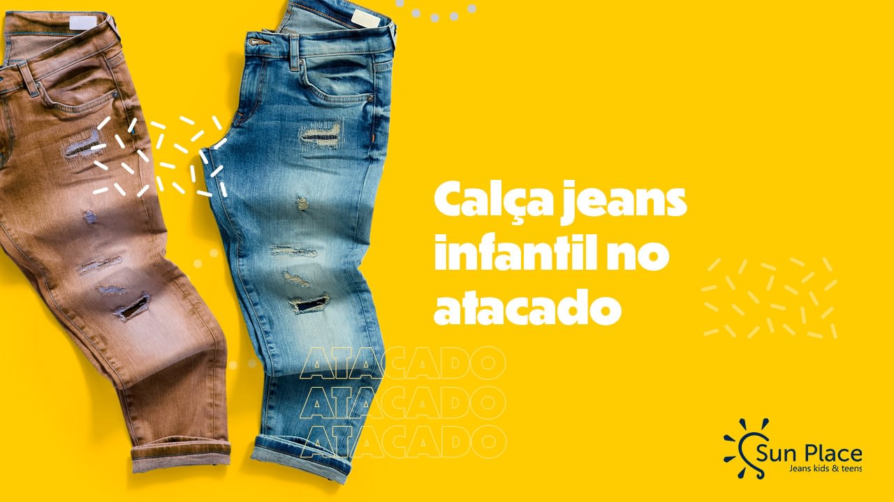 calça jeans infantil atacado